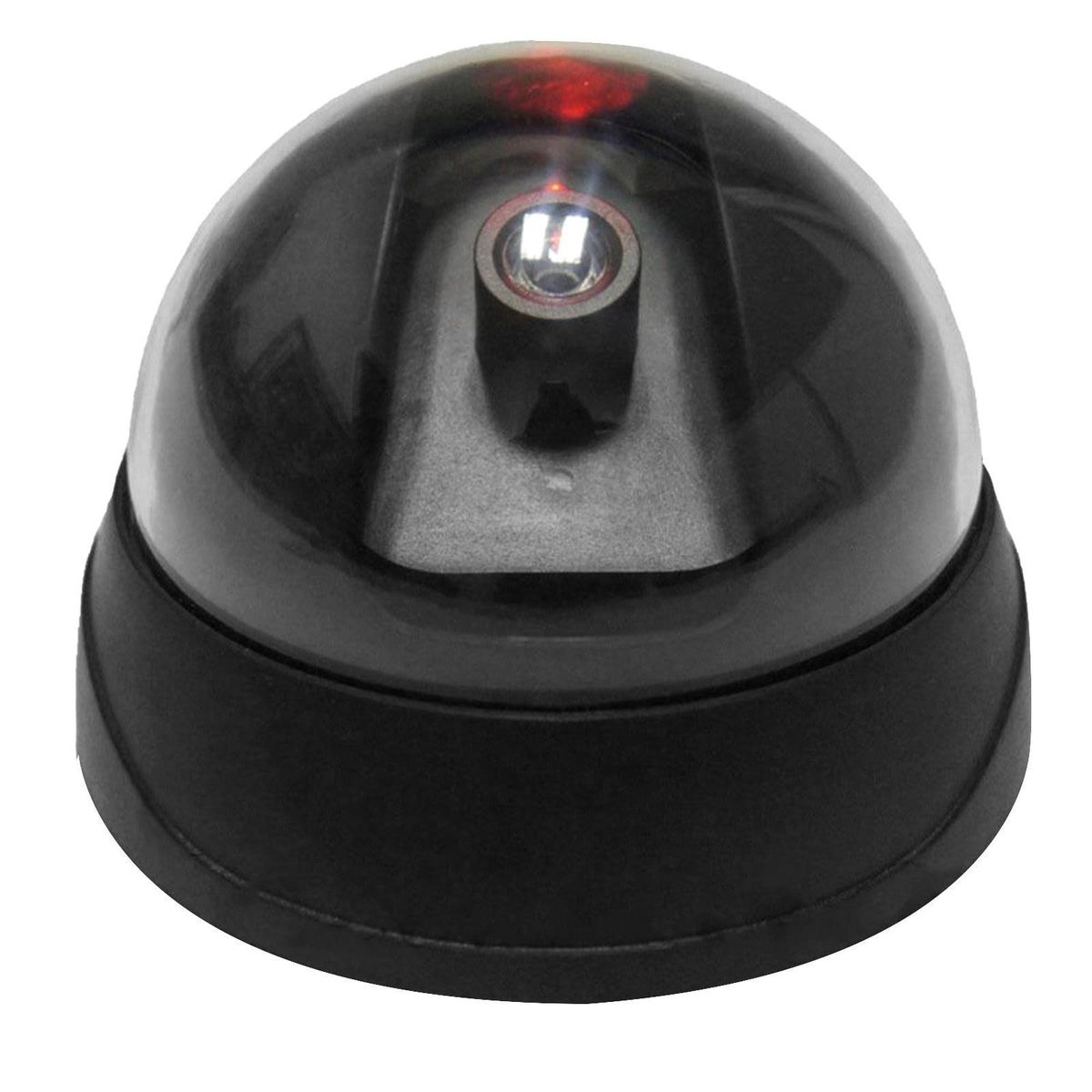 2 PCS Fake Security Camera Dome Dummy Camera Simulated Surveillance Camera with Flashing Light for Home Business Warning Security