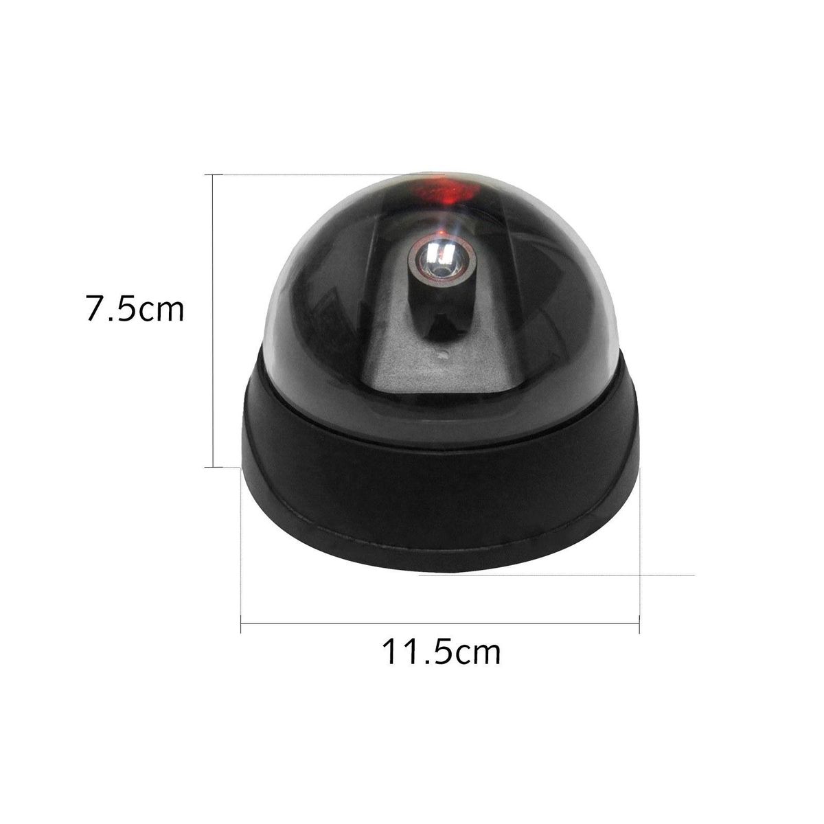 2 PCS Fake Security Camera Dome Dummy Camera Simulated Surveillance Camera with Flashing Light for Home Business Warning Security