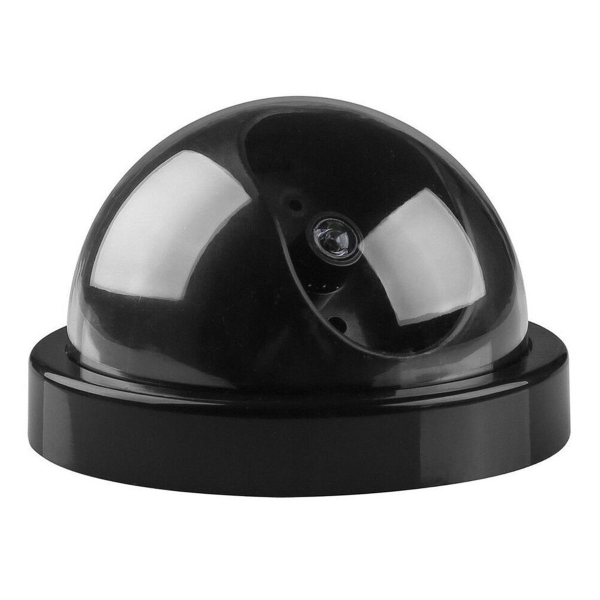 2 PCS Fake Security Camera Dome Dummy Camera Simulated Surveillance Camera with Flashing Light for Home Business Warning Security