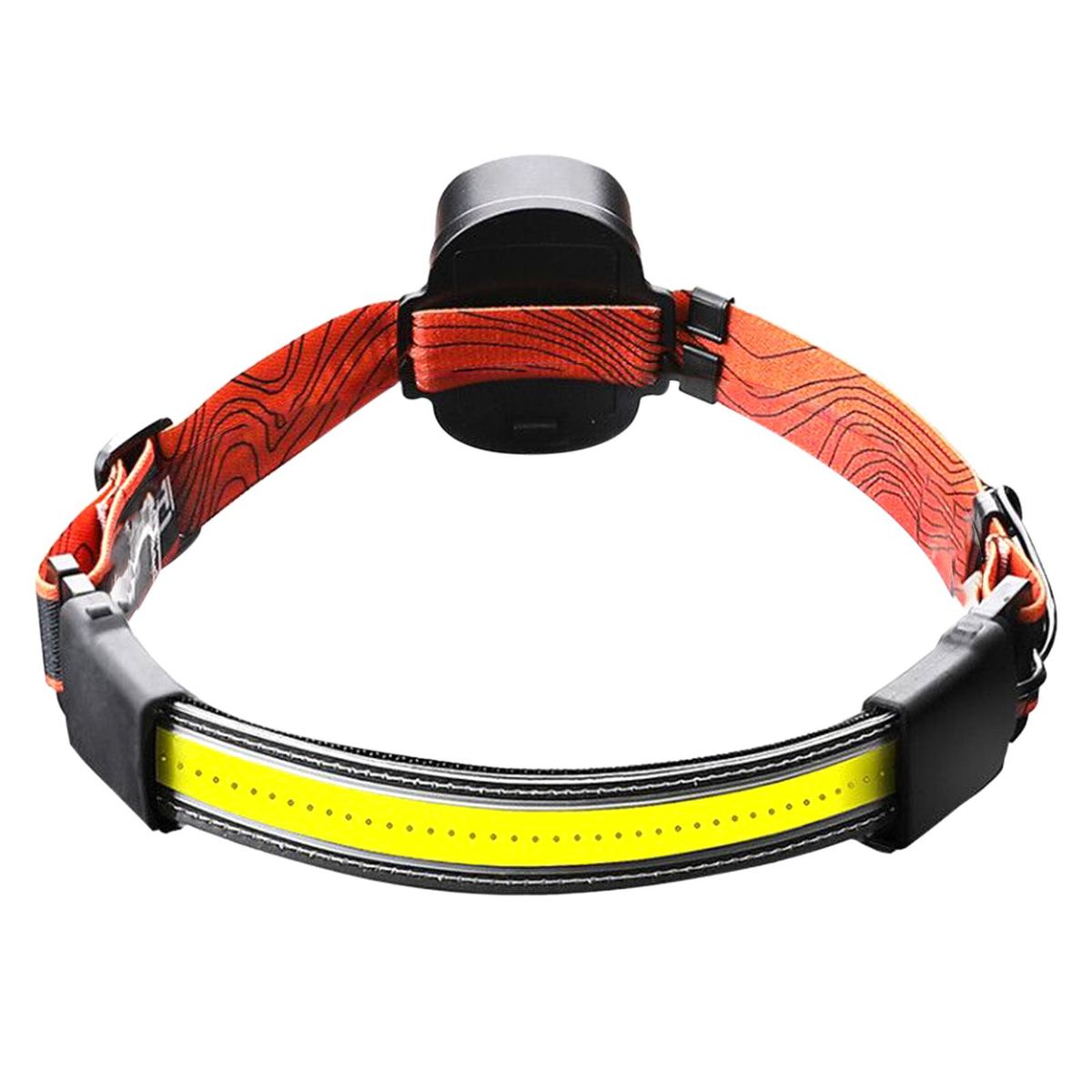 40 LEDs Running H-ead Light Running Gear with Tail Lamp Strong Bright/ Weak Light/ Flash White Front Lamp Design and Flash Red Back Lamp Design Cell V-olume Display 3 * AAA B-attery Powered Operated for Outdoor Cycling Campin