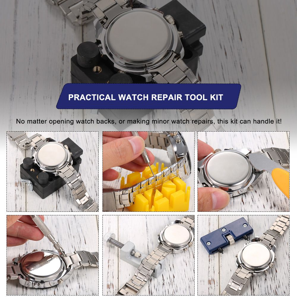 147PCS Watch Repair Kit Professional Spring Bar Tool Set