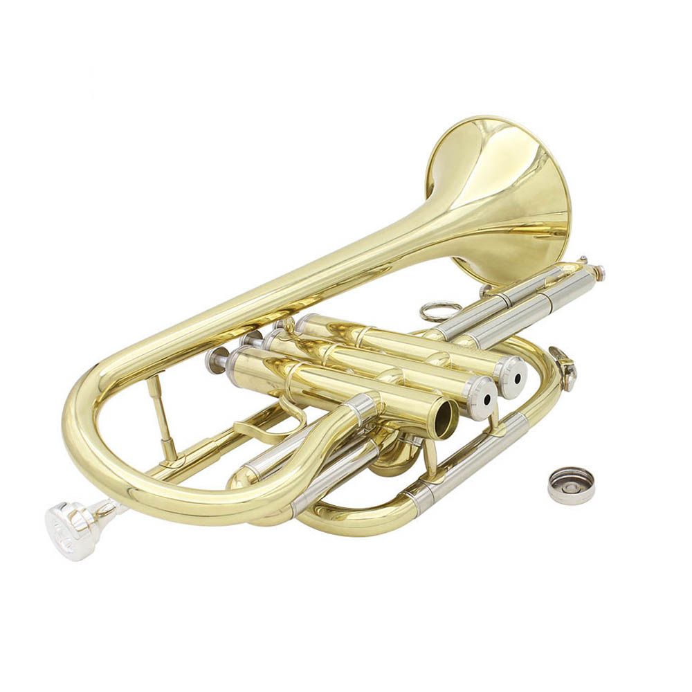 Professional Bb Flat Cornet Brass Instrument With Carrying