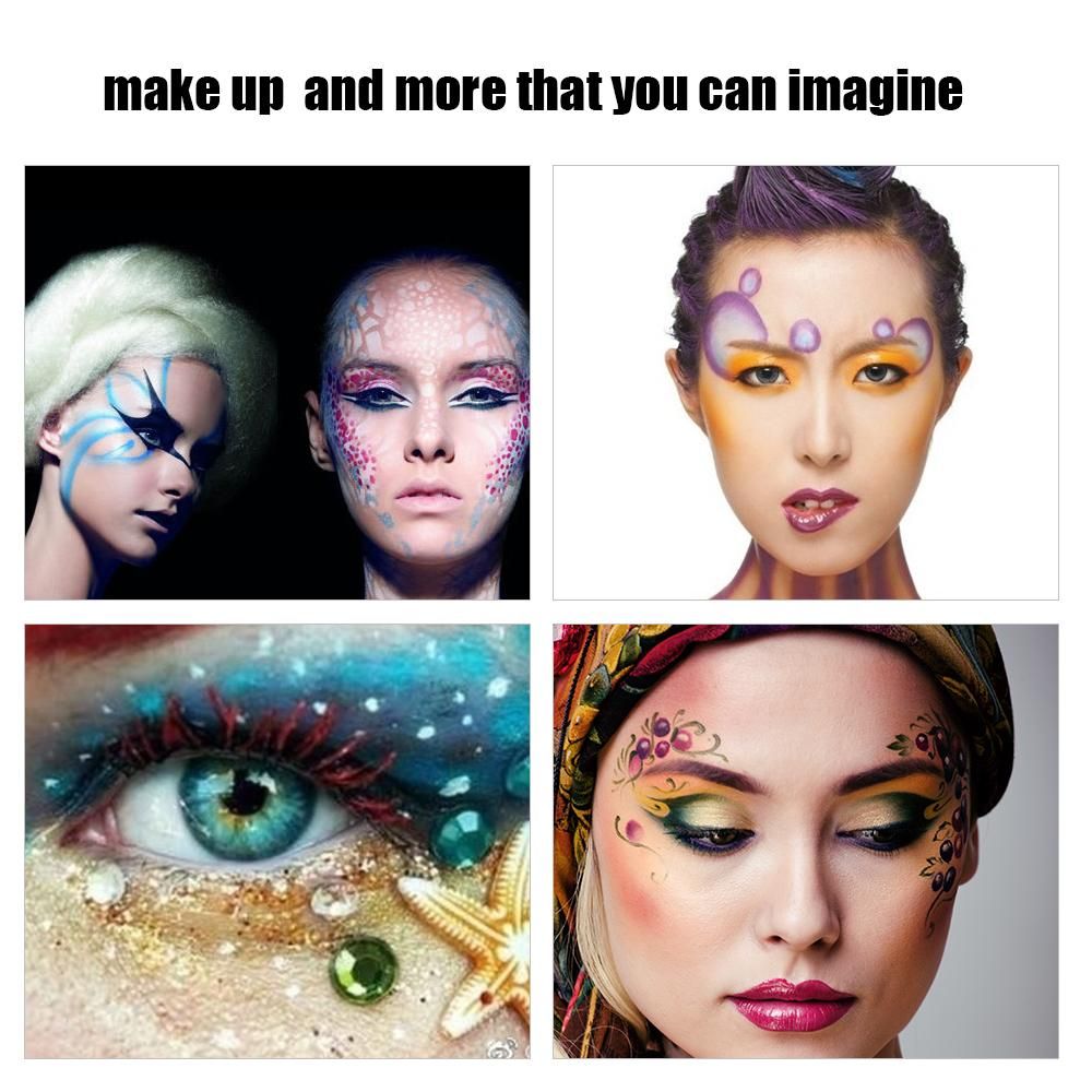 Basic Airbrush System Professional Art Beauty Face Painting Makeup Cosmetic Starter Kit with Mini Air Compressor