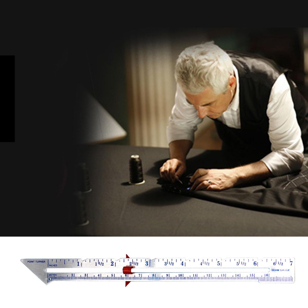 Machine Seam Gauge Ripper Measuring Seam Thread Cutter