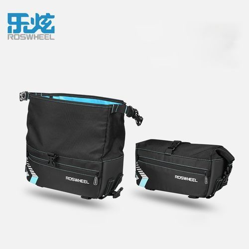 ROSWHEEL Mtb Bike Bag Bicycle Trunk Bag Cycling Bycicle Cycle Bags Rack Bag Accessories 6L Capacity Waterproof(#Blue)