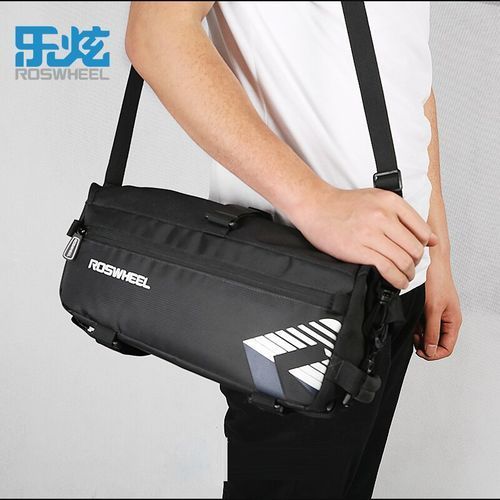 ROSWHEEL Mtb Bike Bag Bicycle Trunk Bag Cycling Bycicle Cycle Bags Rack Bag Accessories 6L Capacity Waterproof(#Blue)