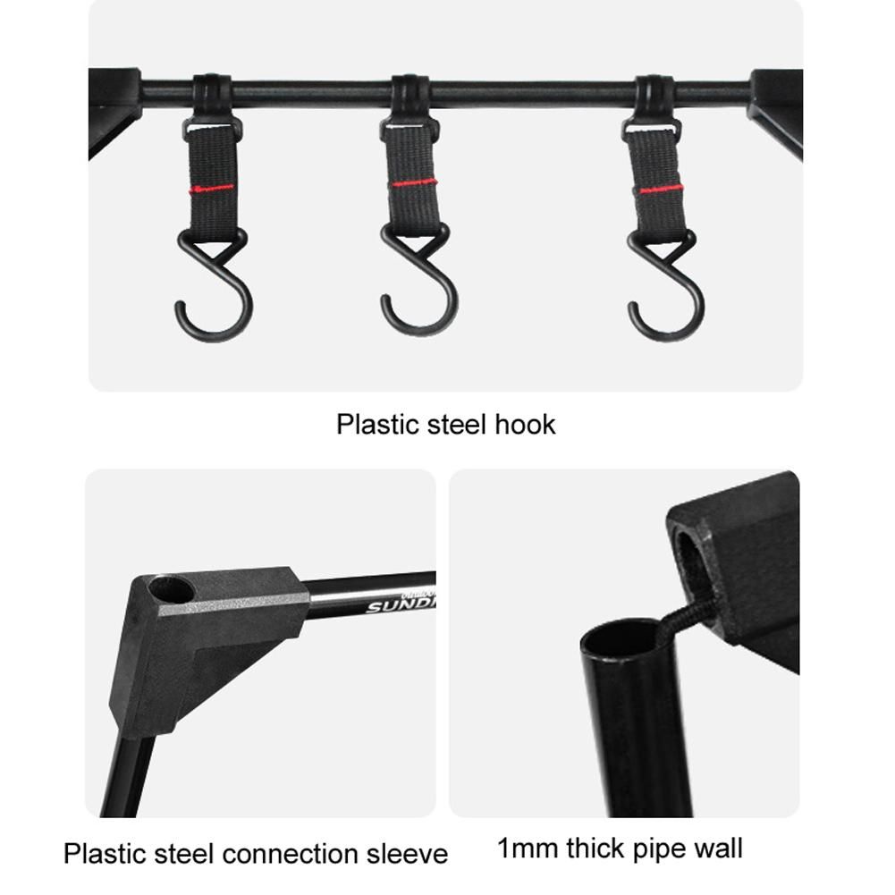 Outdoor Picnic Camping Aluminum Alloy Desktop Shelf Hangings Rack Portable Multi-purpose Storage Hangings Objects