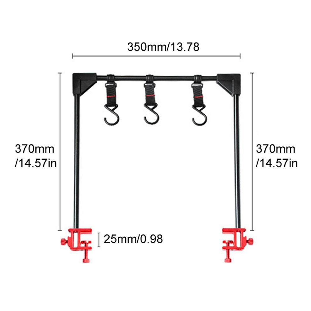 Outdoor Picnic Camping Aluminum Alloy Desktop Shelf Hangings Rack Portable Multi-purpose Storage Hangings Objects