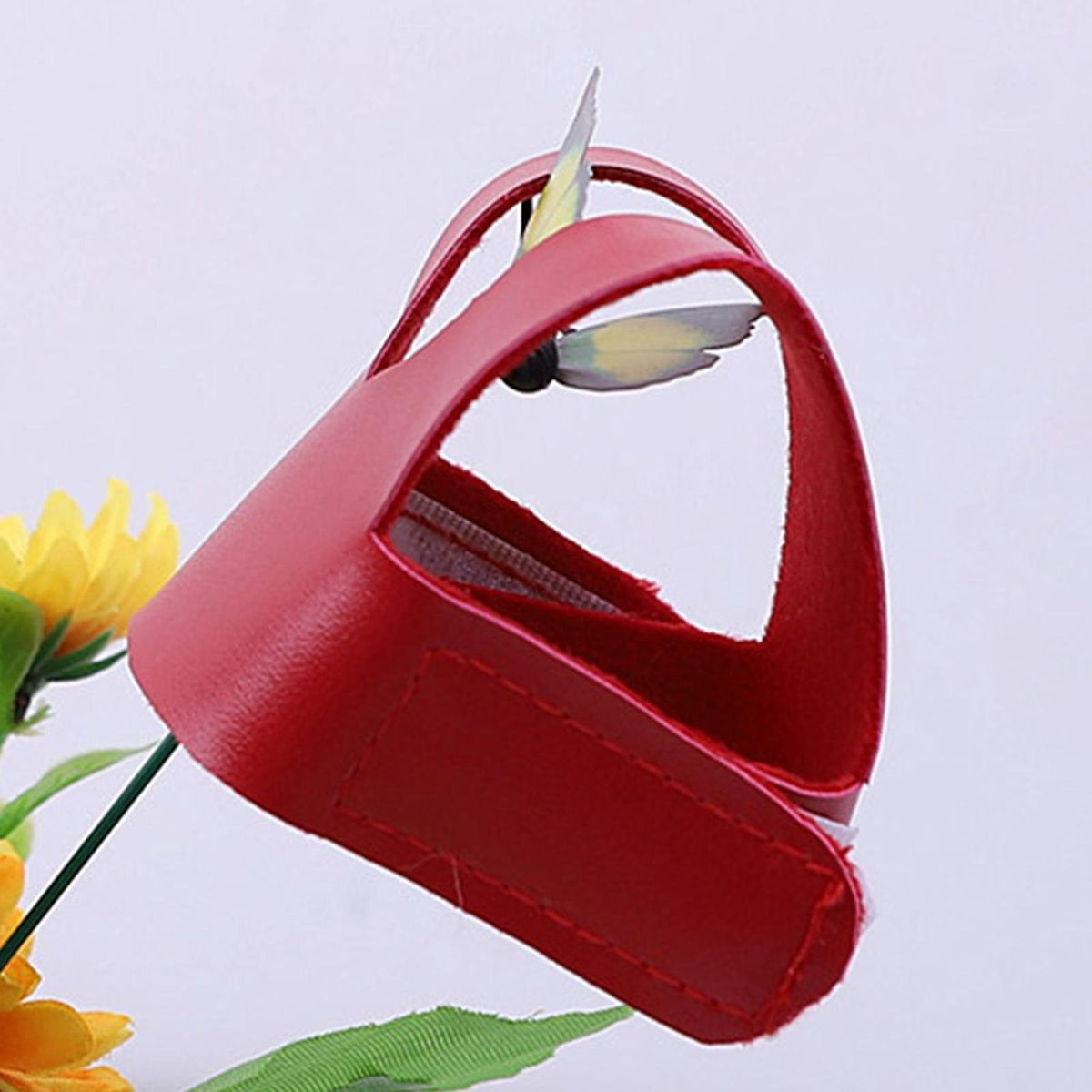 Bird Harness Parrot Bird Harness Leash Flying Rope Red