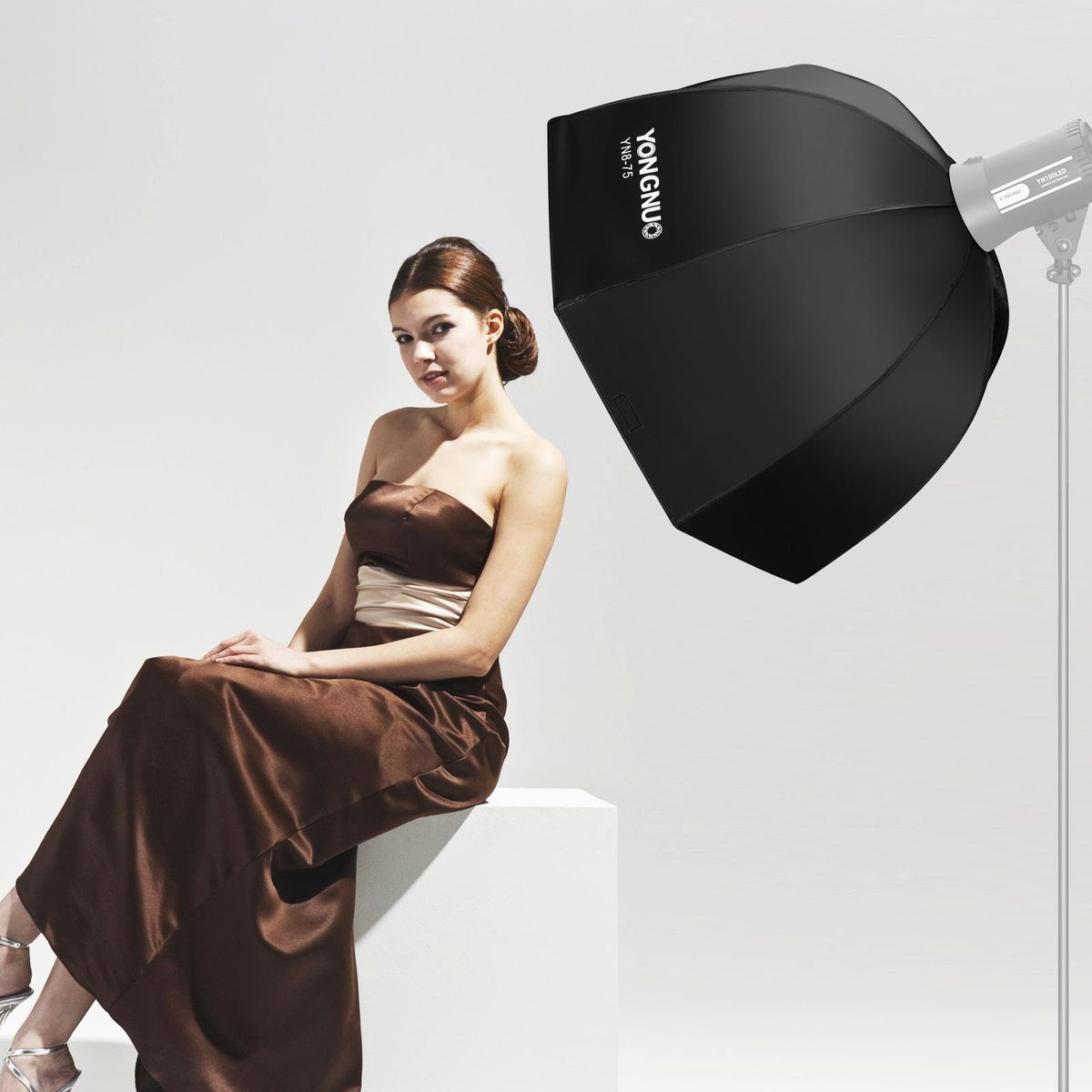 YONGNUO YN8-75 75cm/30in Octagon Photography Softbox with Bowens Mount Removeable Diffuser Carrying Bag for Studio Portrait Product Photography Live Streaming