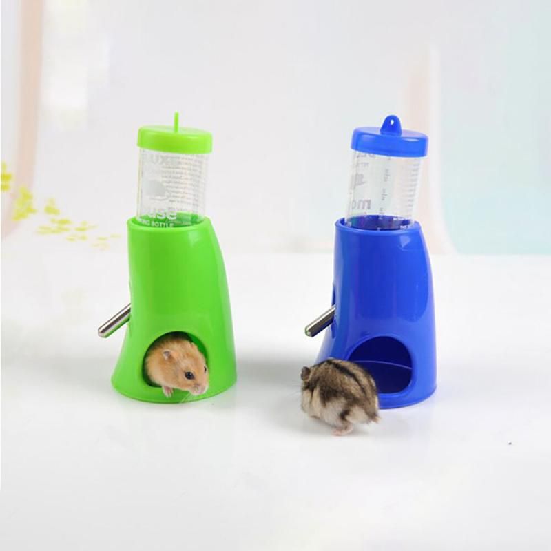 Hamster Water Bottle 80ml Pet Automatic Drinking Bottle (Yel