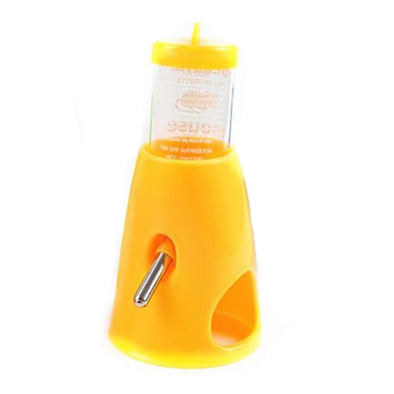 Hamster Water Bottle 80ml Pet Automatic Drinking Bottle (Yel