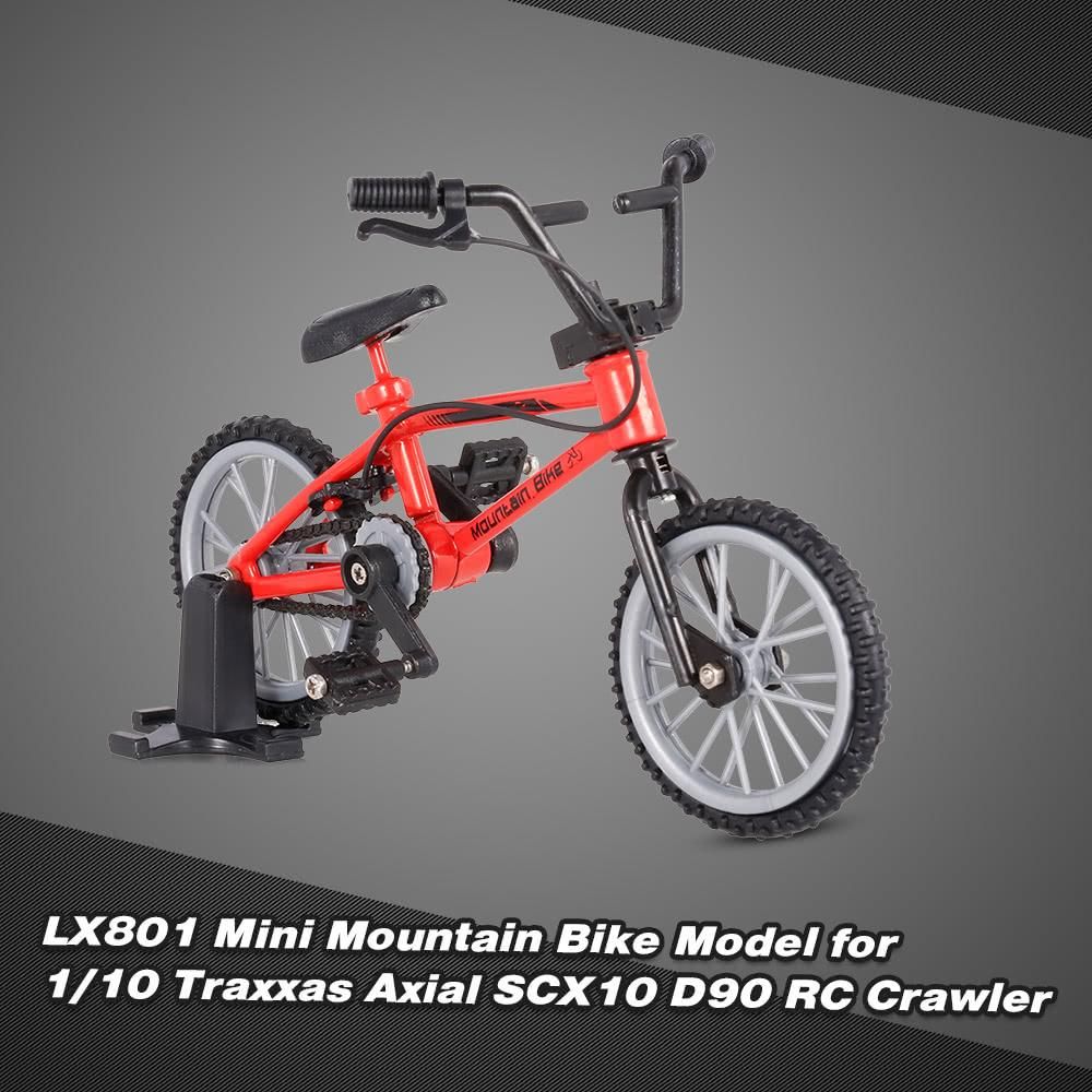 LX801 Decor Accessories Mini Mountain Bike Model Toys for 1/10 Traxxas Axial SCX10 Tamiya RC4WD D90 D110 TF2 RC Crawler