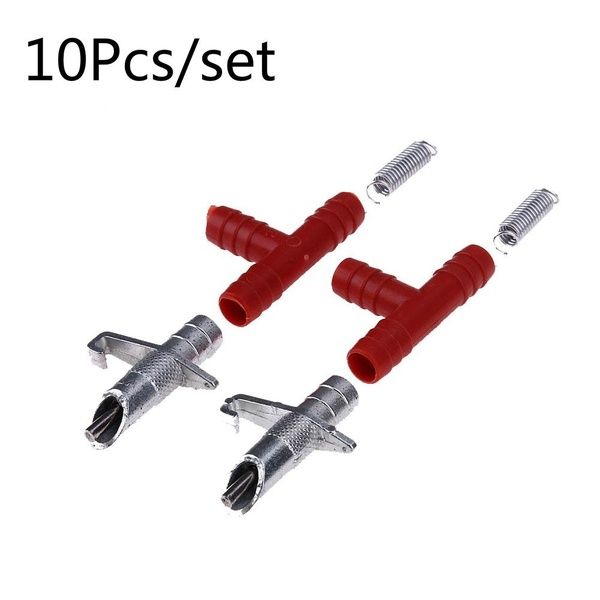 10 Set Automatic Nipple Water Feeder Drinker Waterer For Rabbit Bunny Rodent