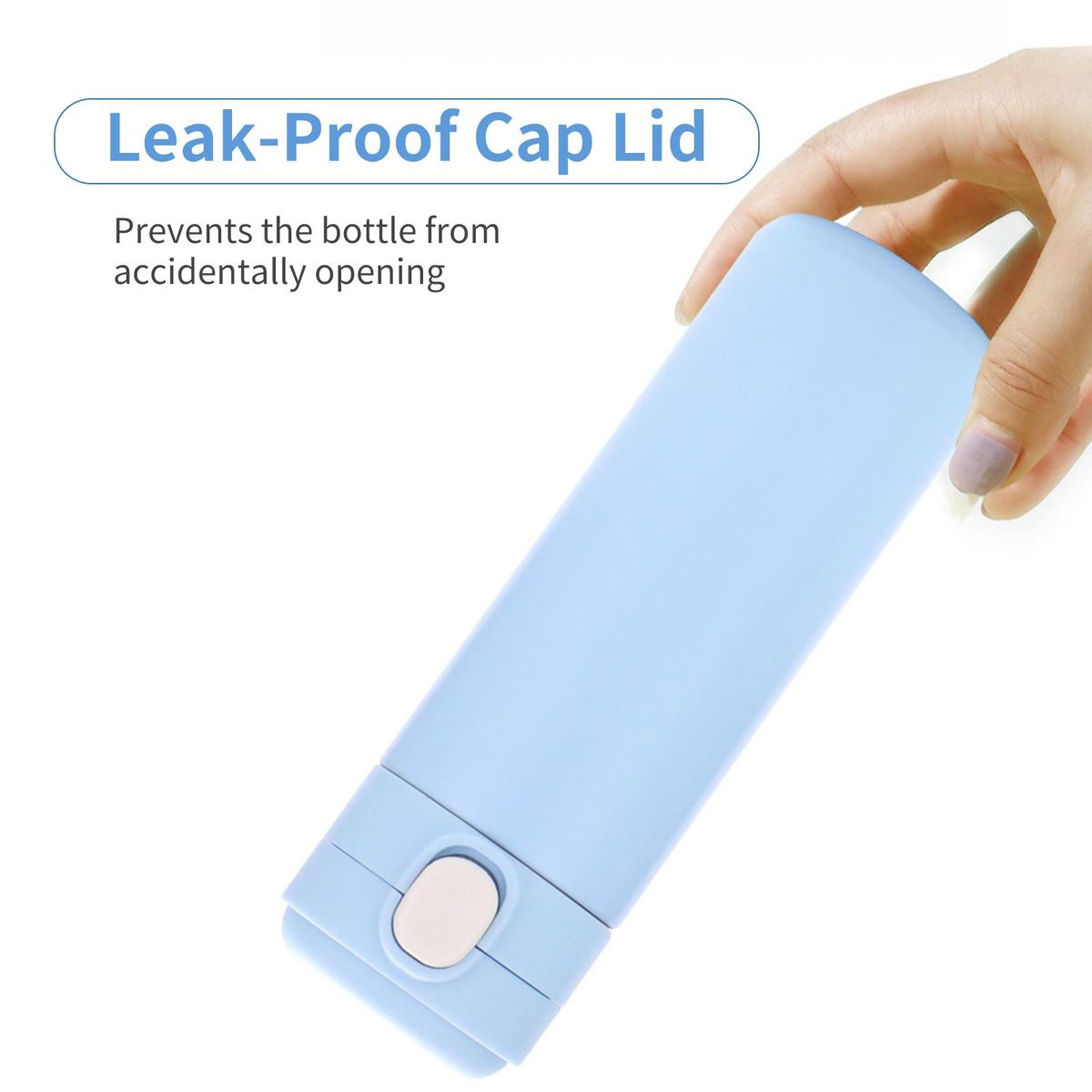 400mL Vacuum Cup Thermos Bottle Thermal Water Bottle Portable Leak Proof Stainless Steel Water Bottle Vacuum Flasks Bottle for Travel Outdoor Gym Fitness