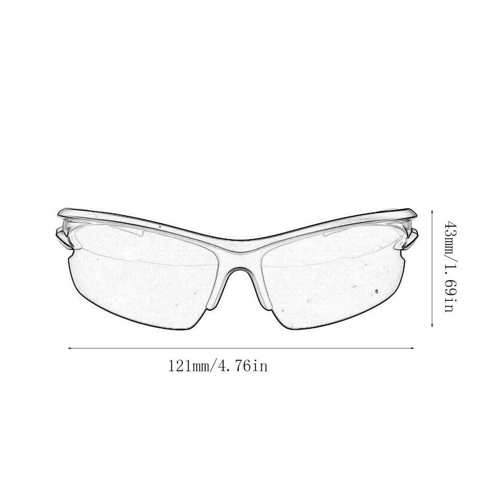 Men's Explosion-proof Sunglasses Outdoor Riding Glasses Bicycle Sunglasses Black Frame Night Vision