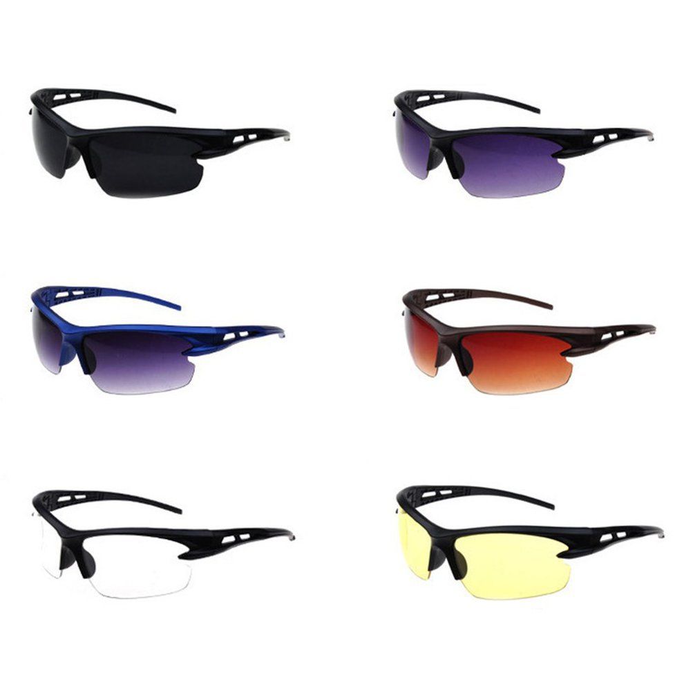 Men's Explosion-proof Sunglasses Outdoor Riding Glasses Bicycle Sunglasses Black Frame Night Vision