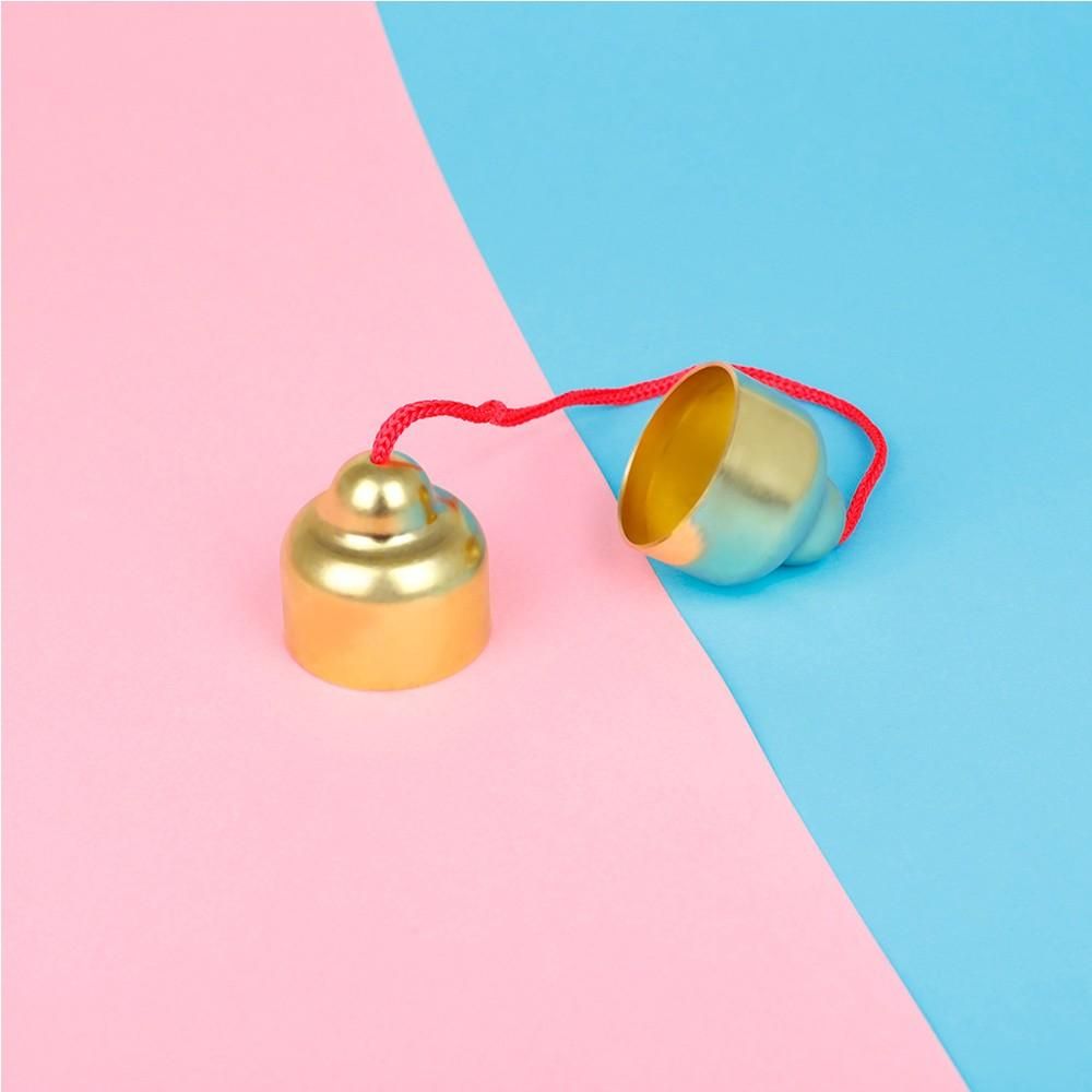 Copper Hand Bells Musical Bells Orff Percussion Instrument Toy Bell Classroom Musical Instrument for Kids Toddlers Timbre Similar to Triangle Instrument