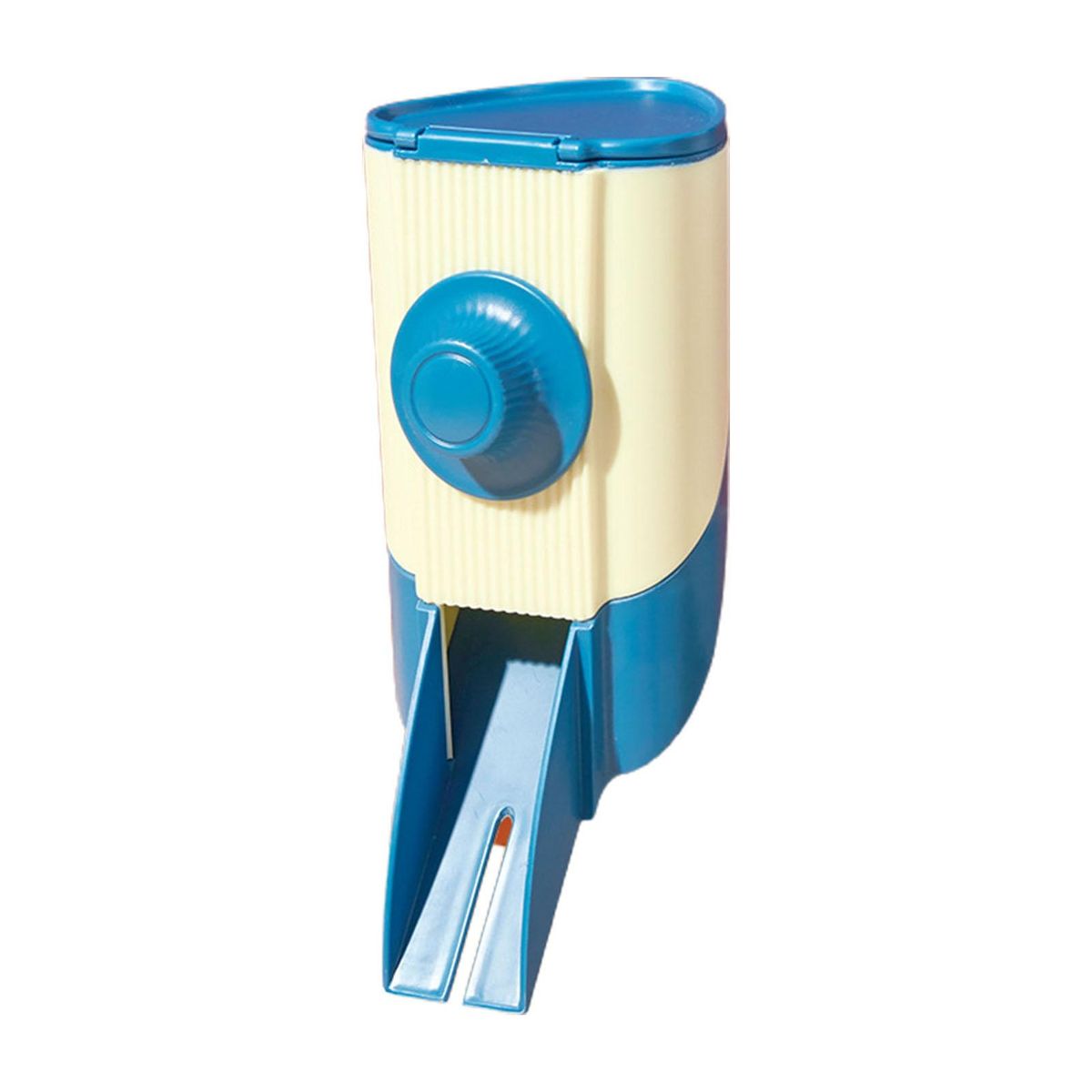 1 Set Rabbit Food Feeder Small Pet Food Feeding Dispenser Blue