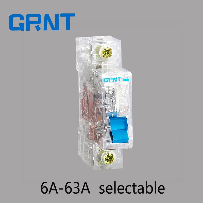 Case 1P Circuit Transparent Mini 6A-63A Breaker MCB