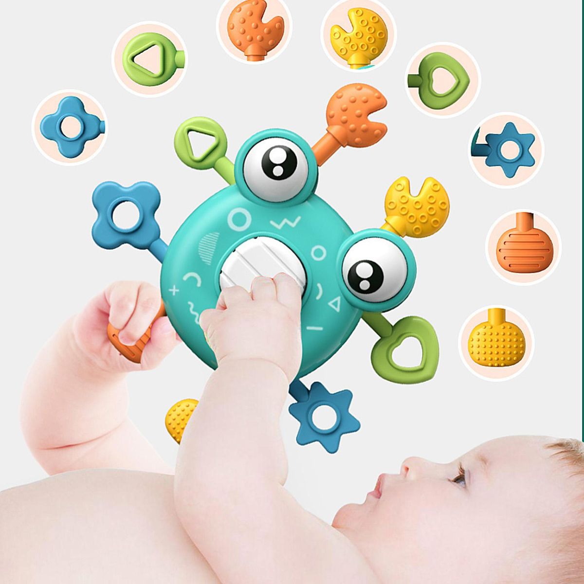 Toddler Chew Toy Baby Boys Girls Teething Development Toy Blue