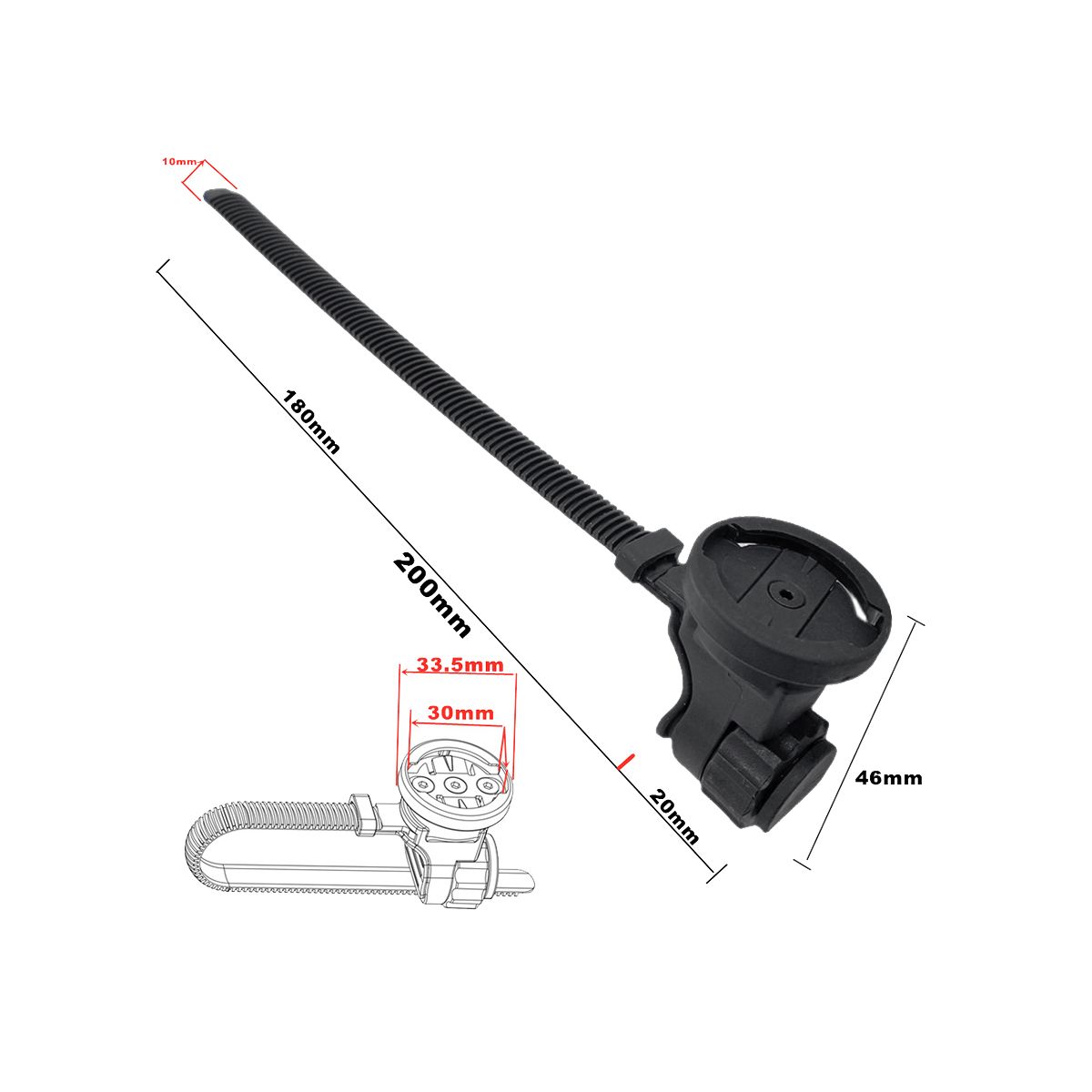 Bike Motorcycle Handlebar Sports Camera Mount Clip for Camera Accessories