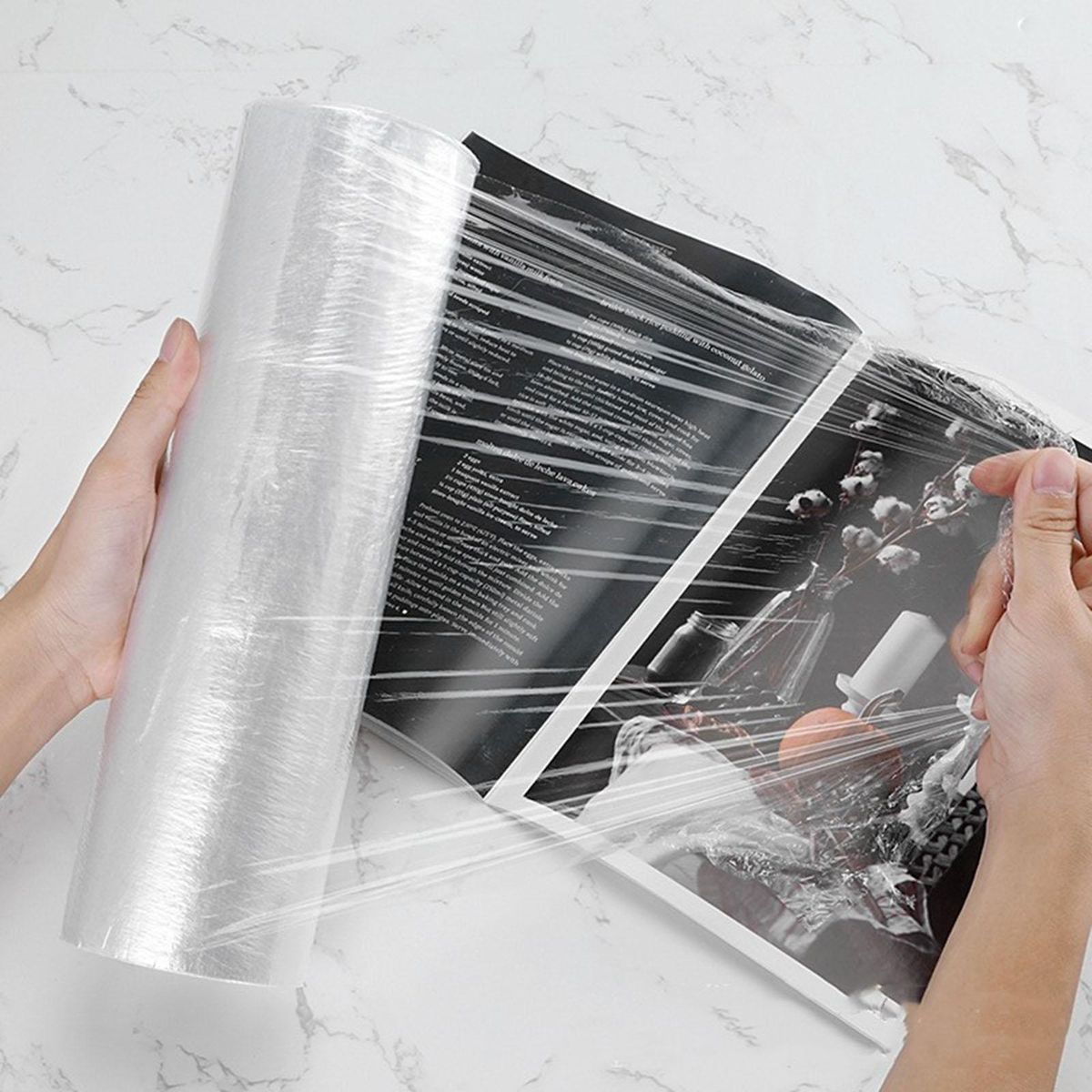 Plastic Seal Food Wrap PE Food Cling Film Roll Wrapper Food Fresh Keeping Film Household Refrigerator Food Packaging Kitchen Tools