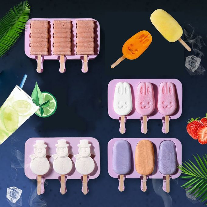Summer Sili One I E   Mold Animal Shape Jelly I E  Hine DIY Food-snowman-Type 1