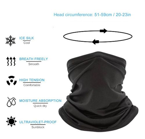 2 Sunscreen Scarf Cooling Sunscreen Cycling Sports Mask Ice Silk Turban