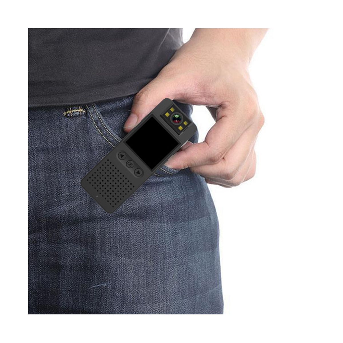 1080P HD Infrared Night Vision WiFi Camera with LED Screen Small Camcorder Bodycam Police Cam Bike Camera DV Camera