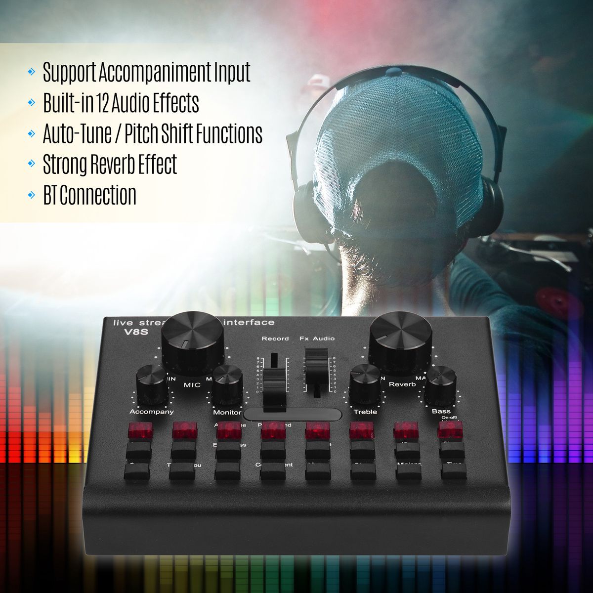 Multifunctional Live Streaming Sound Card USB Audio