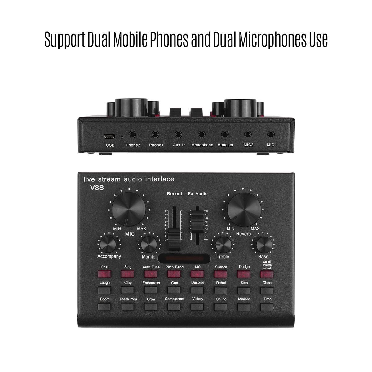 Multifunctional Live Streaming Sound Card USB Audio