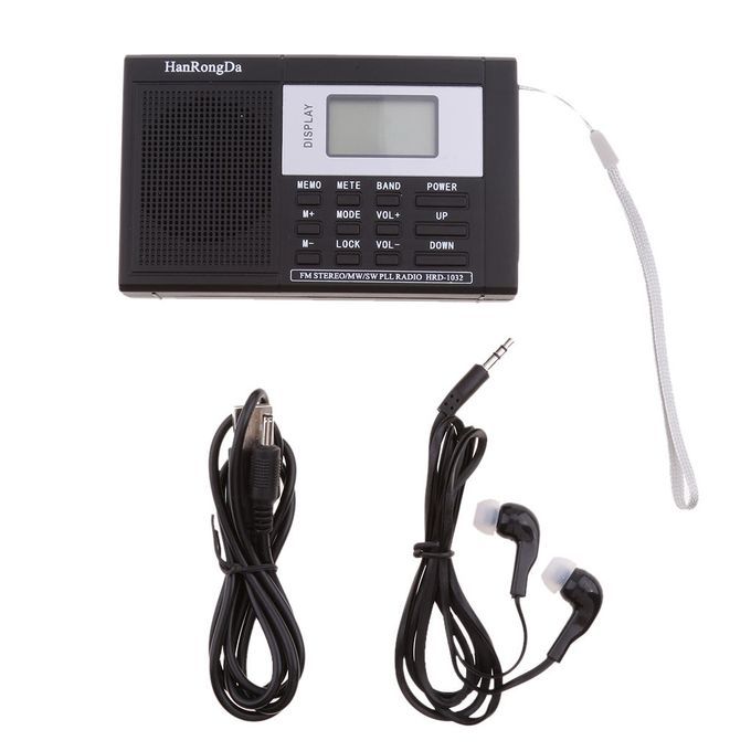 Rechargeable Portable Radio Mini Speaker FM Receiver MW AM SW
