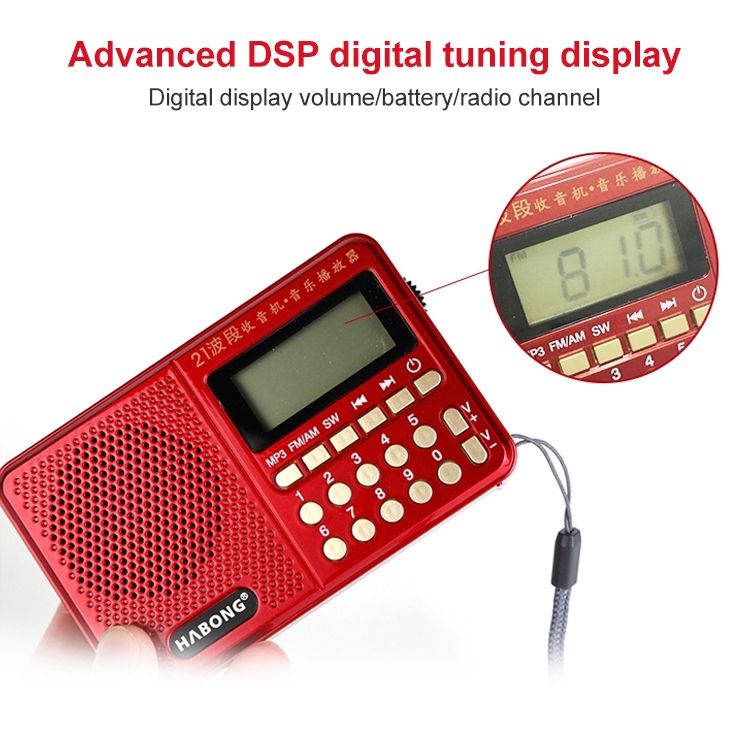 3 PCS KK-170 Portable 21 Bands FM/AM/SW Radio Speaker