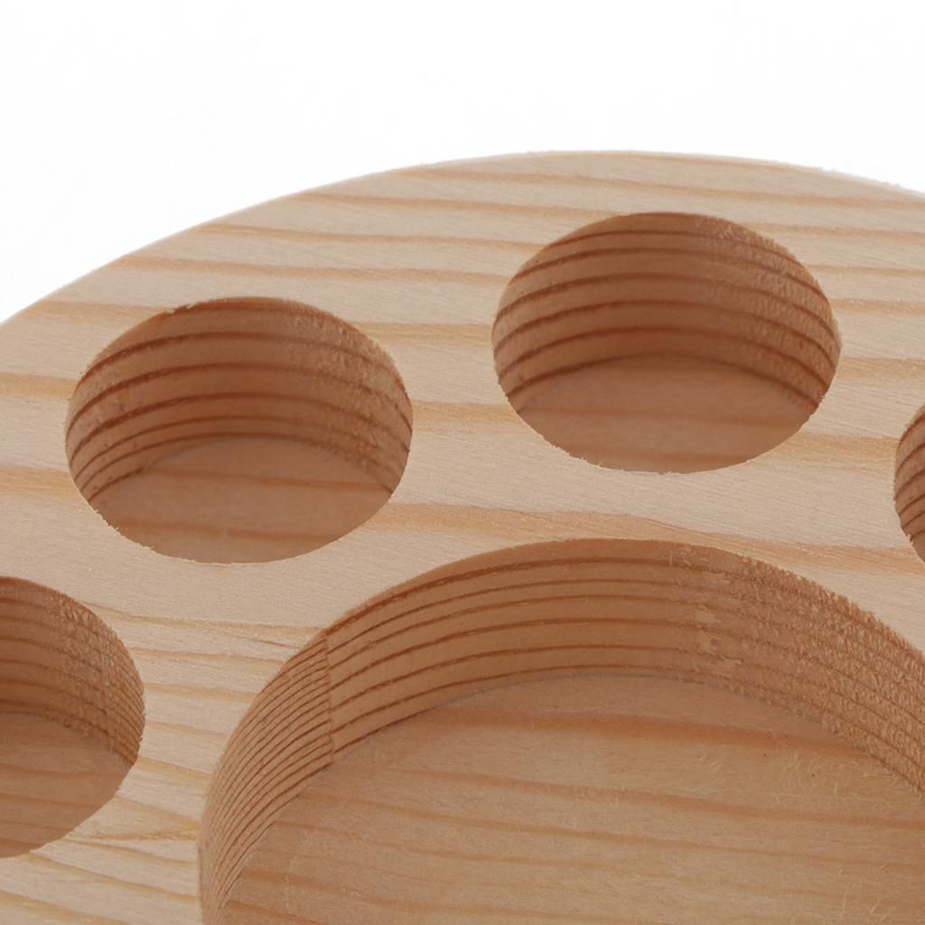 4x Wood Essential Oil Display Bottle Holder Classification Display