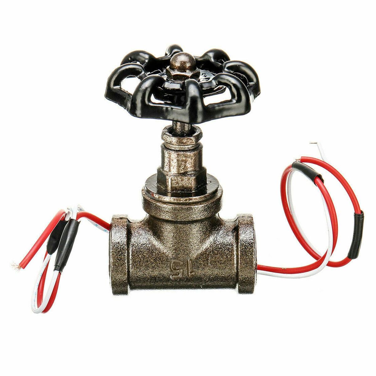 1/2 Inch Stop Valve Light Switch with Wire for Vintage Steampunk Pipe Table Lamp Loft Style Iron Valve