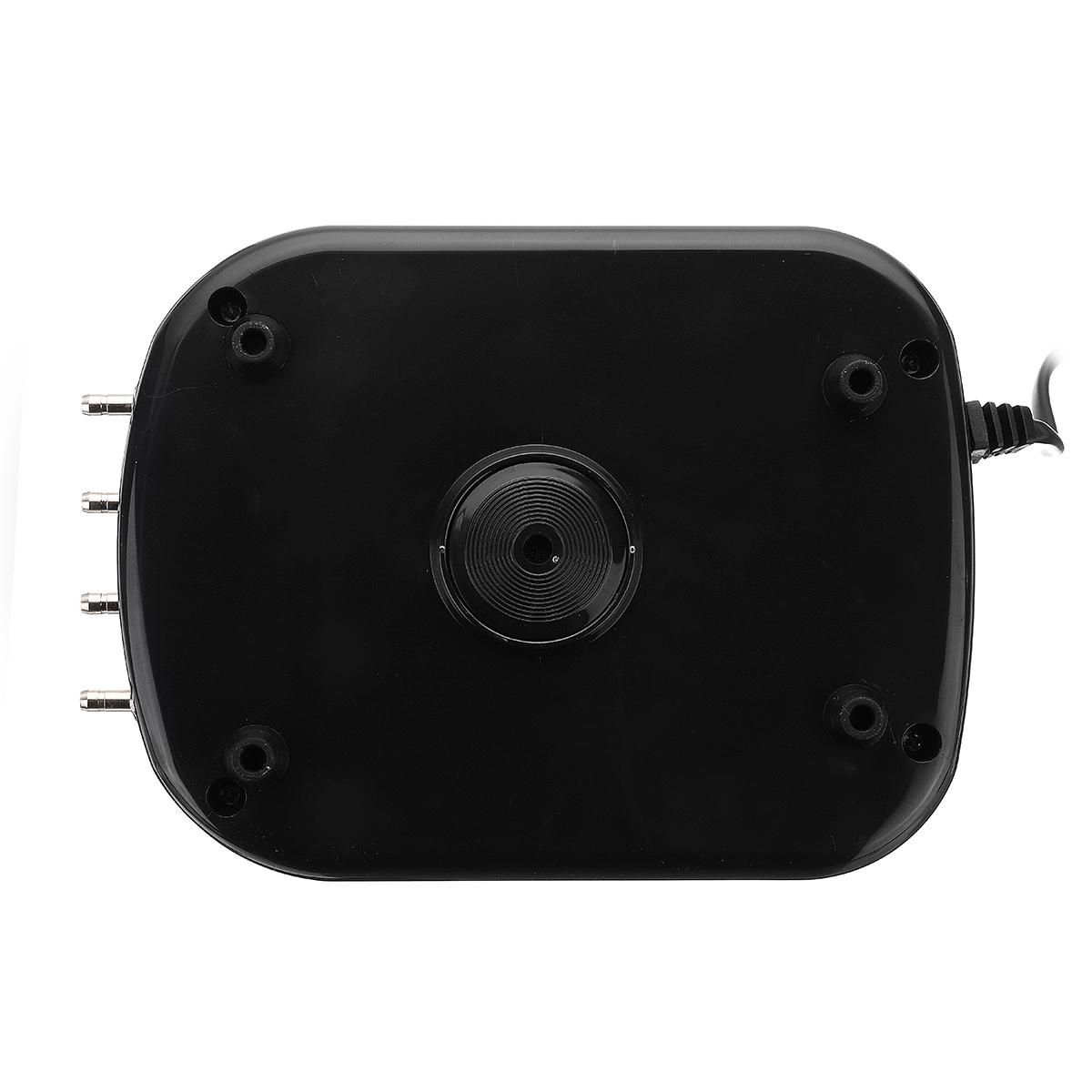 2/4 Holes 8W Adjustable Air Output Aquarium Fish Tank Oxygen Pump Low Noise Air Compressor Pump Aerator SB948-SB948