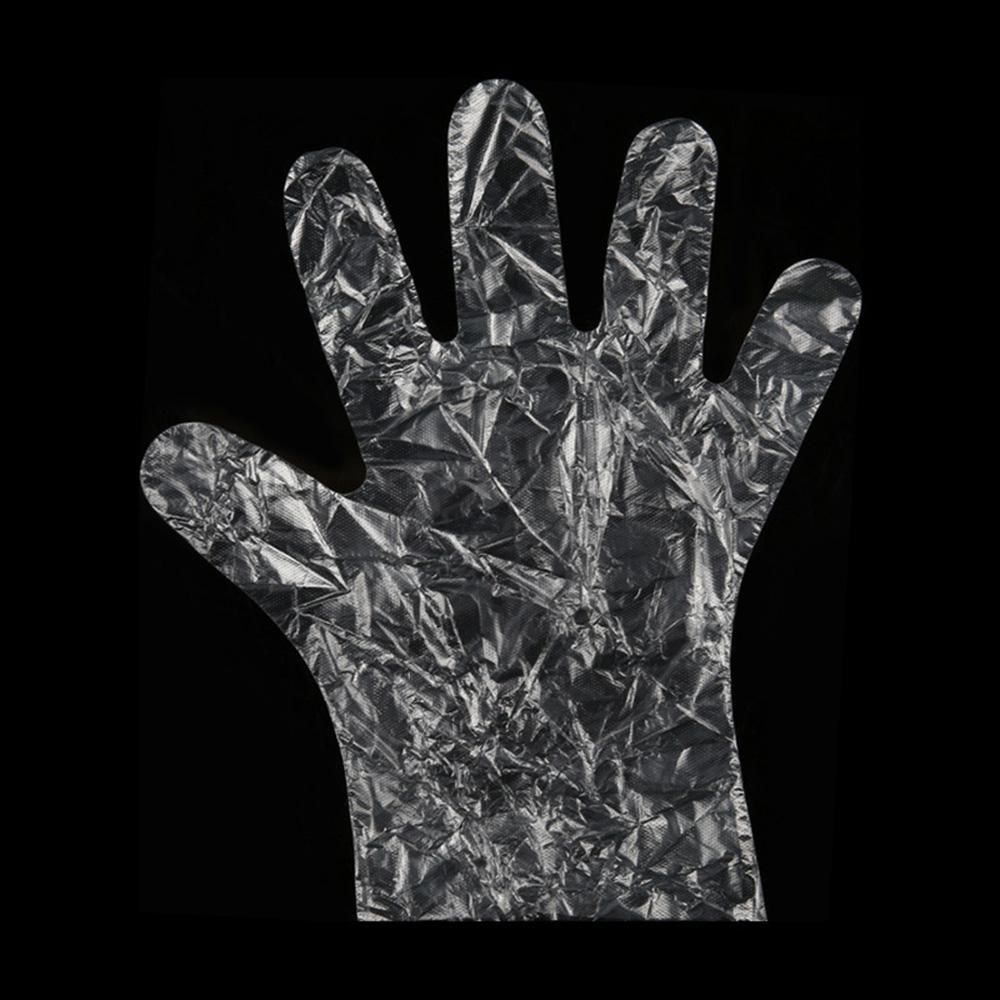 30PCS Disposable Gloves Transparent PE Cooking Cleaning Hair Dyeing Clinic Factory Workshop Laboratory