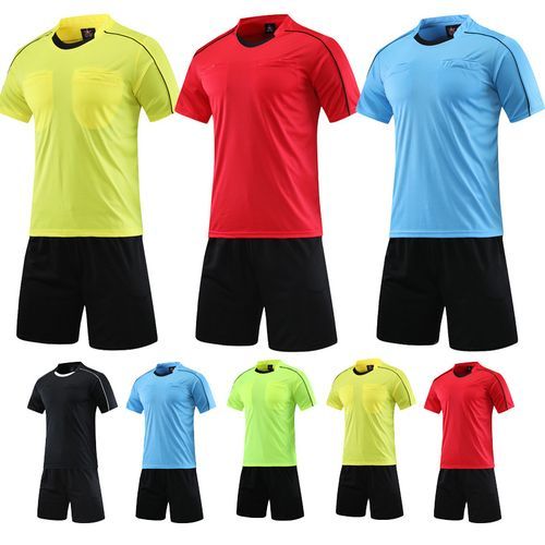 Sports Short Sleeve T-shirt Shorts Soccer Referee Jersey Set