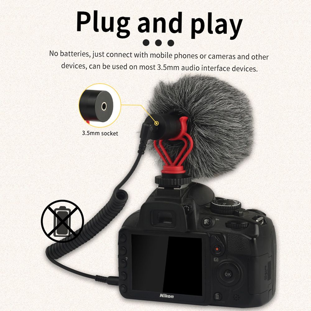 Universal Cardioid Directional Video Condenser Microphone