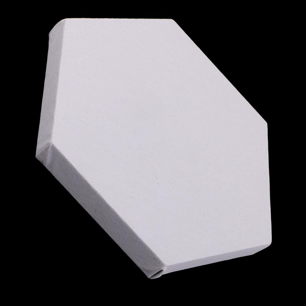 Artist Plain Blank Stretched Canvas Boards Wooden Frame Diameter 20cm