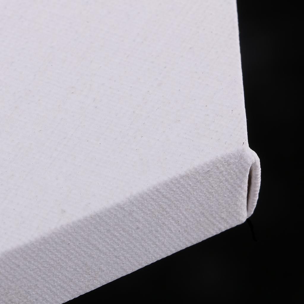 Artist Plain Blank Stretched Canvas Boards Wooden Frame Diameter 20cm