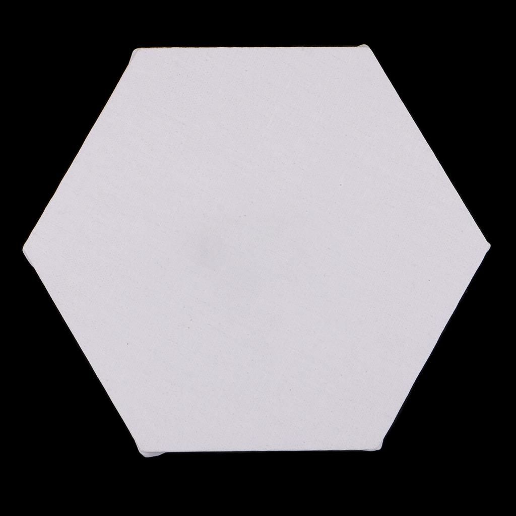 Artist Plain Blank Stretched Canvas Boards Wooden Frame Diameter 20cm