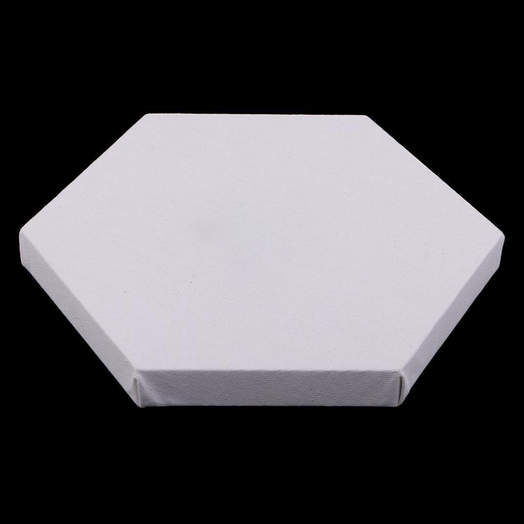 Artist Plain Blank Stretched Canvas Boards Wooden Frame Diameter 20cm
