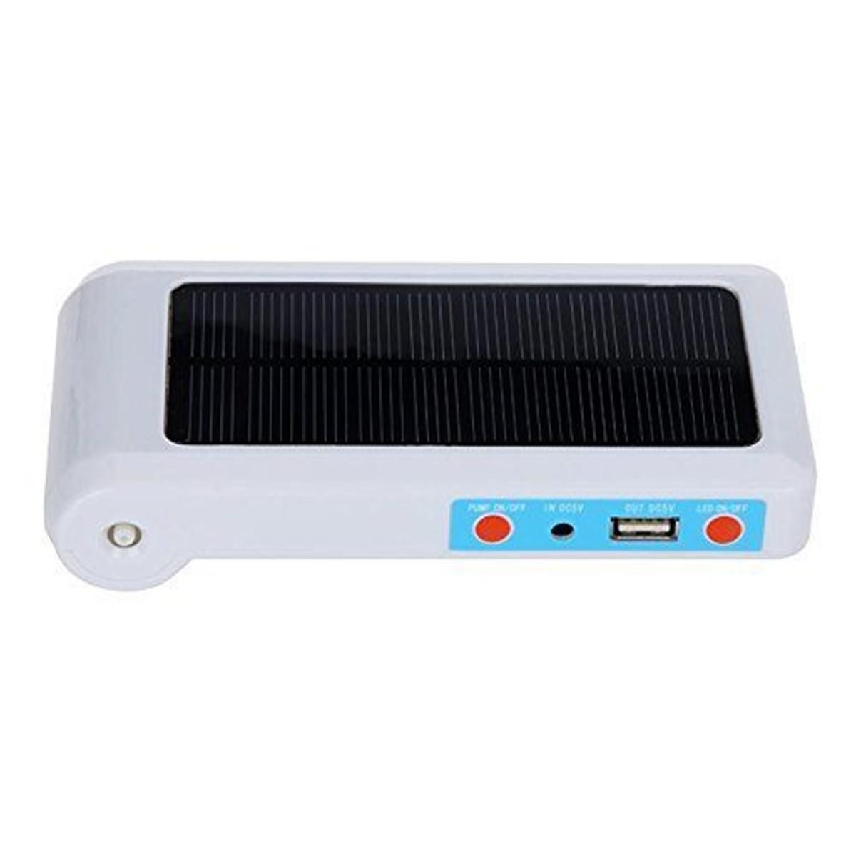 0.9-1.8L/min Solar Powered Fish Tank Air Pump Aquarium Oxygenator Pool Aerator