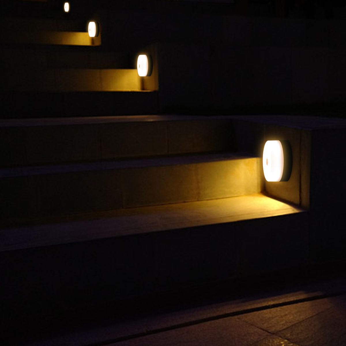 Motion Sensor Light 3Pcs AA Battery Powered  Touch-sensitive