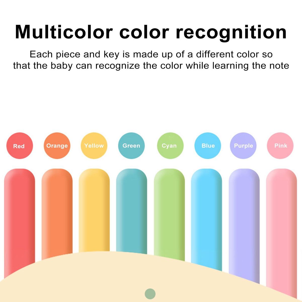 Toddlers Colorful Piano Toy Melody Magic 2-in-1 Baby Xylophone Piano Green