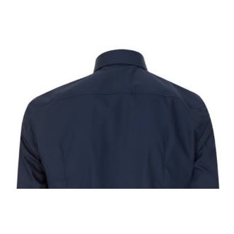 Men's Formal Dress Shirt With Matching Tie  - Navy Blue