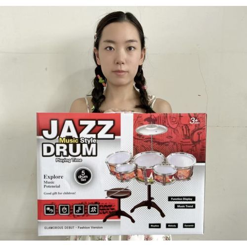 Jazz Drum Set With Seat For Children