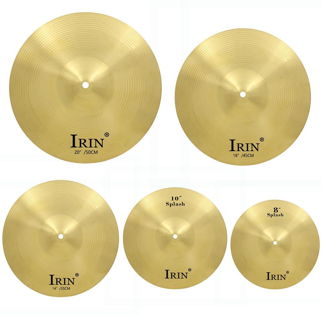 Splash Crash Hi Hat Cymbals Drum Set Replacements 8'' 10'' 14'' 18''